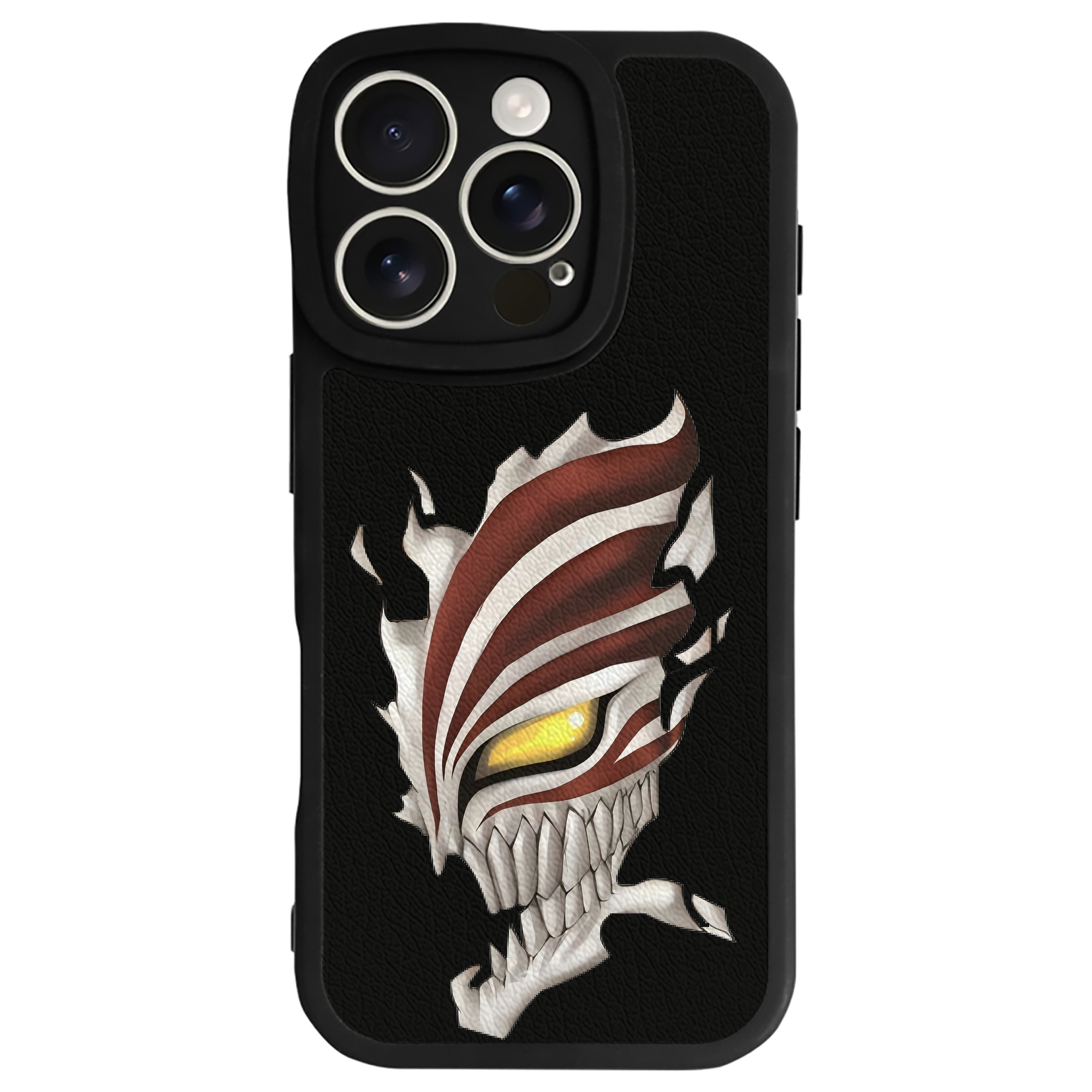 ブリーチ 黒崎一護（くろさき いちご）BLEACH Kurosaki Ichigo 【iPhone 16シリーズ対応】シリコンスマホケース（レザー調） 材質：シリコン